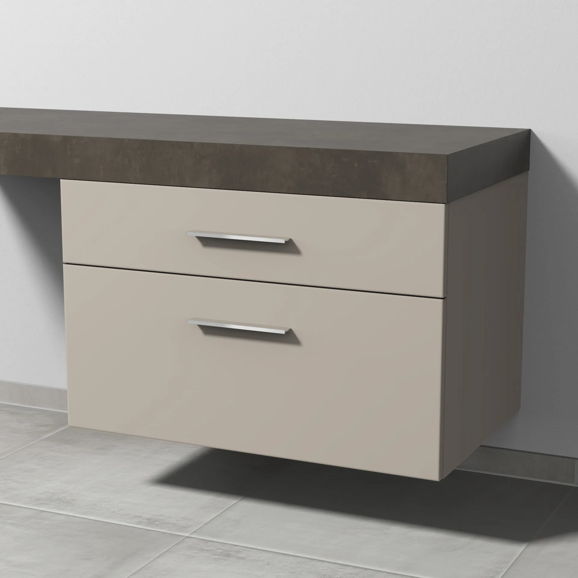 Sanipa Unterschrank „2morrow“ 800 × 510 × 520 mm in Kaschmir (matt)
