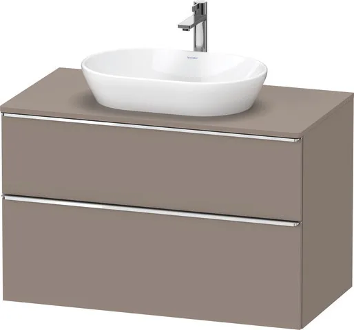 Duravit Waschtischunterschrank wandhängend „D-Neo“ 100 × 66,4 × 55 cm Basalt Matt