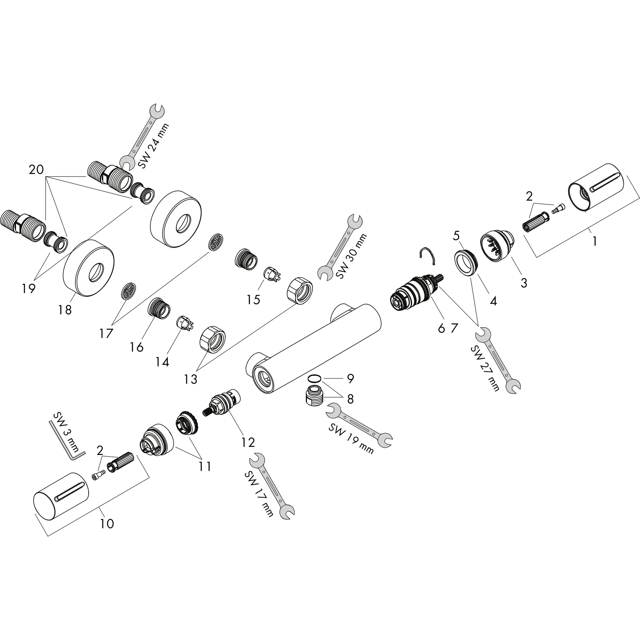 Hansgrohe Ecostat Element Brausethermostat Aufputz Chrom Hansgrohe Ecostat Element Brausethermostat Aufputz Chrom