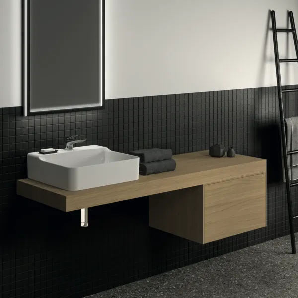 Konsole Conca, 1600x505x80mm, Weiß