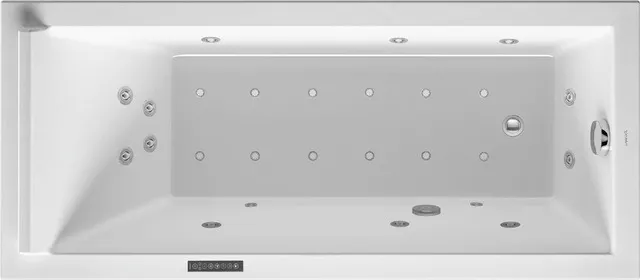 Duravit Whirlwanne „Starck“ rechteck 160 × 70 cm, Fußablauf Duravit Whirlwanne „Starck“ rechteck 160 × 70 cm, Fußablauf