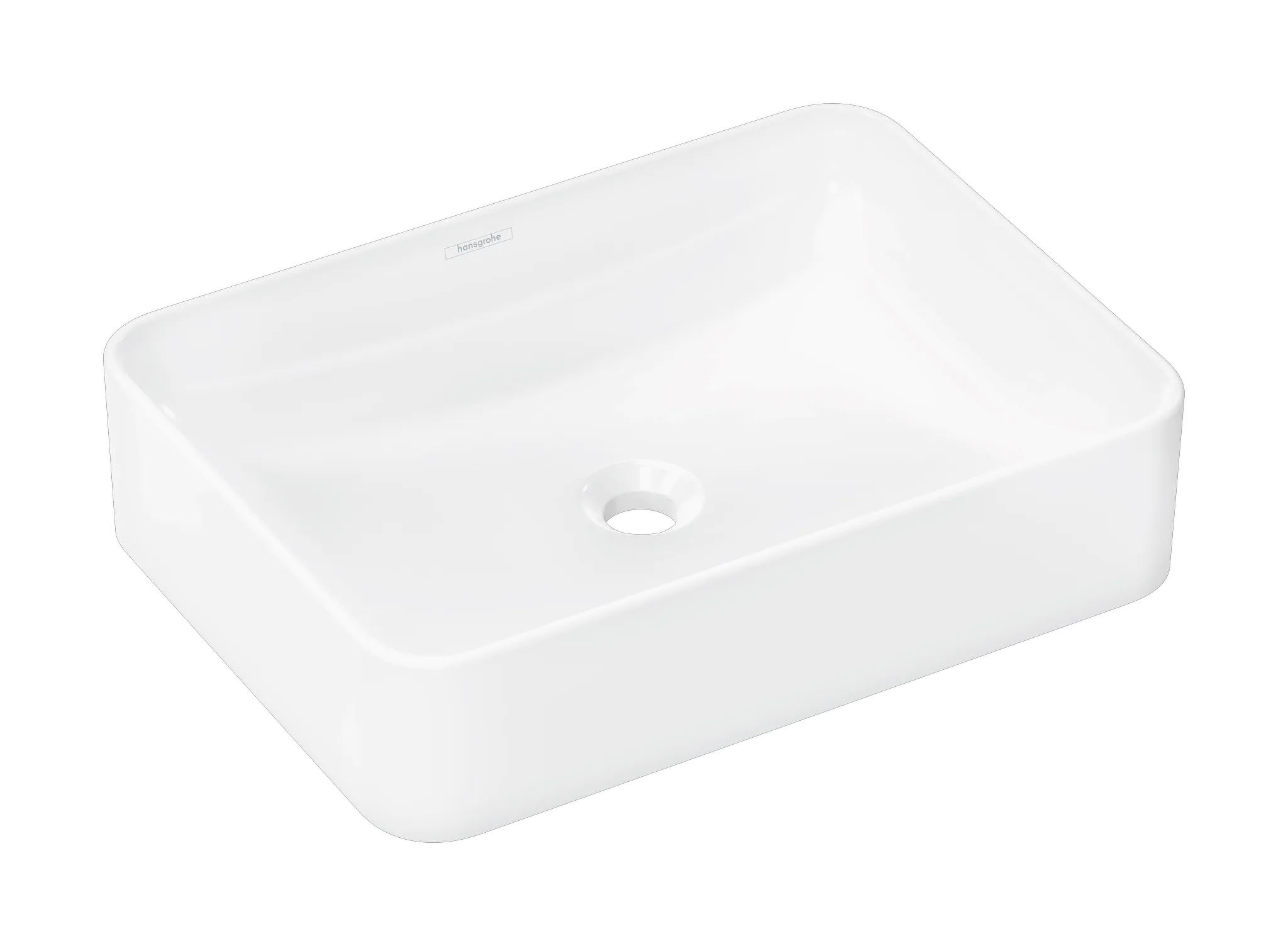 Hansgrohe Xuniva Q Aufsatzwaschtisch 550x400mm, Weiß Hansgrohe Xuniva Q Aufsatzwaschtisch 550x400mm, Weiß