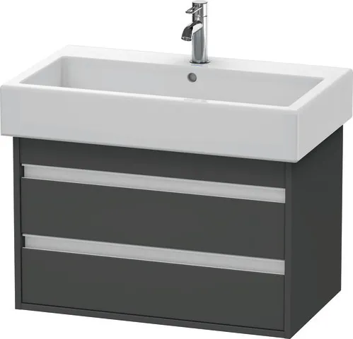 Duravit Waschtischunterschrank wandhängend „Ketho“ 75 × 48 × 44 cm Graphit Matt Duravit Waschtischunterschrank wandhängend „Ketho“ 75 × 48 × 44 cm Graphit Matt