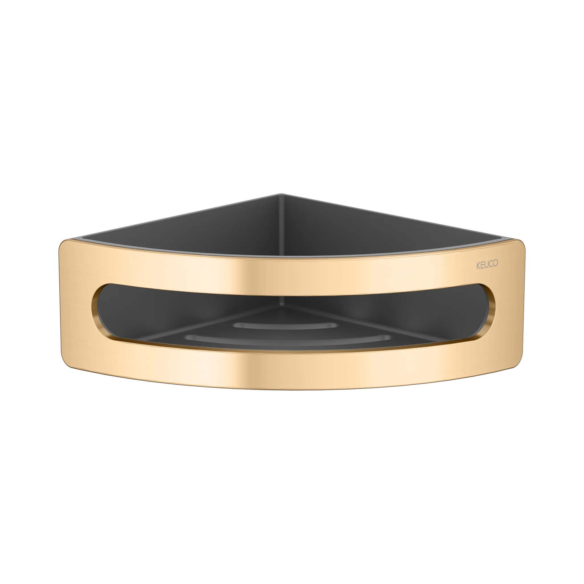 KEUCO ELEGANCE Eckduschkorb Messing gebürstet / anthrazit KEUCO ELEGANCE Eckduschkorb Messing gebürstet / anthrazit