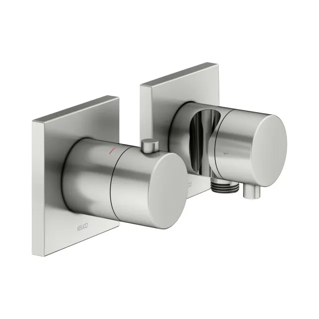 KEUCO EDITION 11 Thermostatarmatur-Set Unterputz für 2 Verbraucher mit Schlauchanschluss und Brausehalter KEUCO EDITION 11 Thermostatarmatur-Set Unterputz für 2 Verbraucher mit Schlauchanschluss und Brausehalter