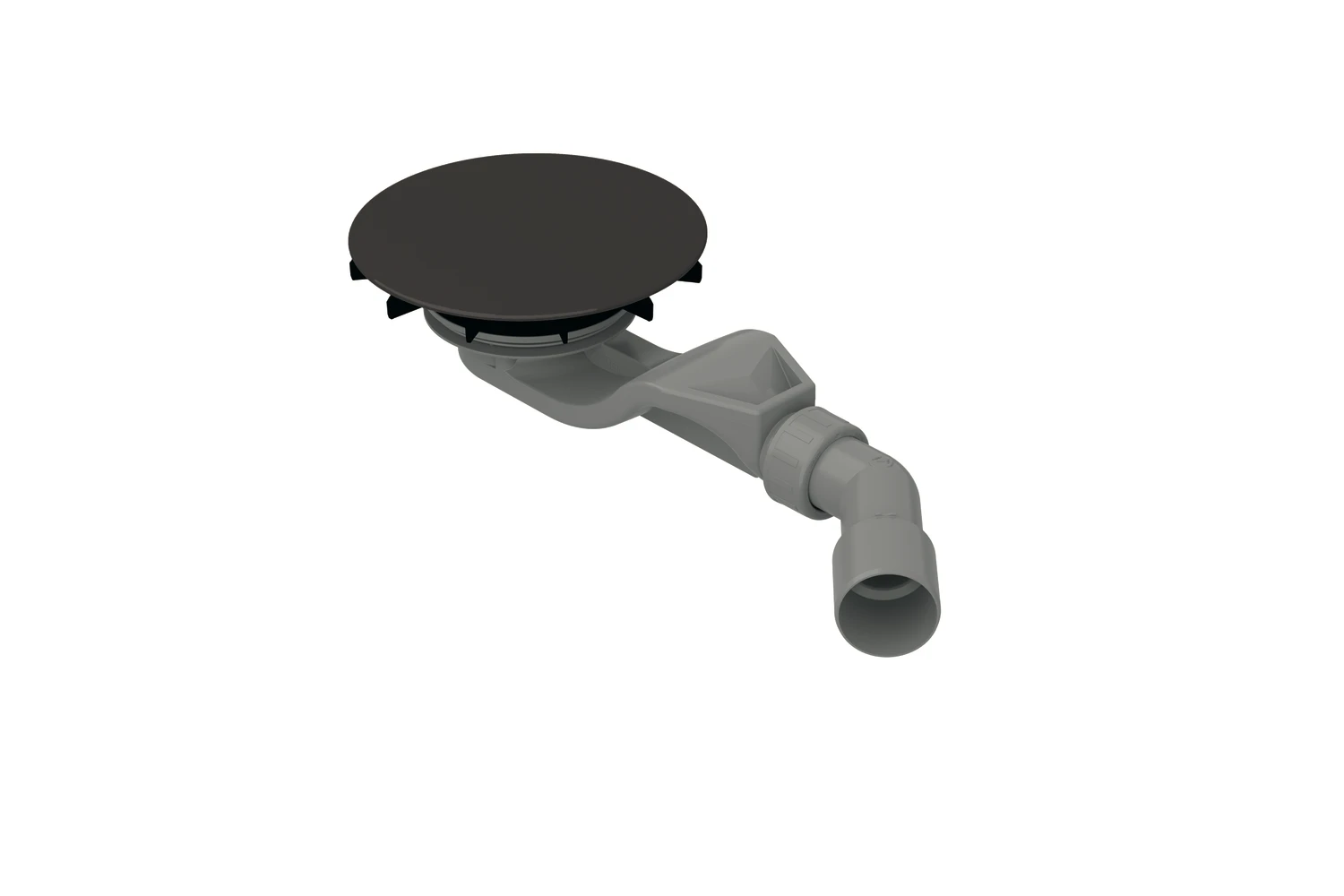 Bette Ablaufgarnitur für Duschwannen „BetteAir“ 30 Modell B524 152 mm in Smoke