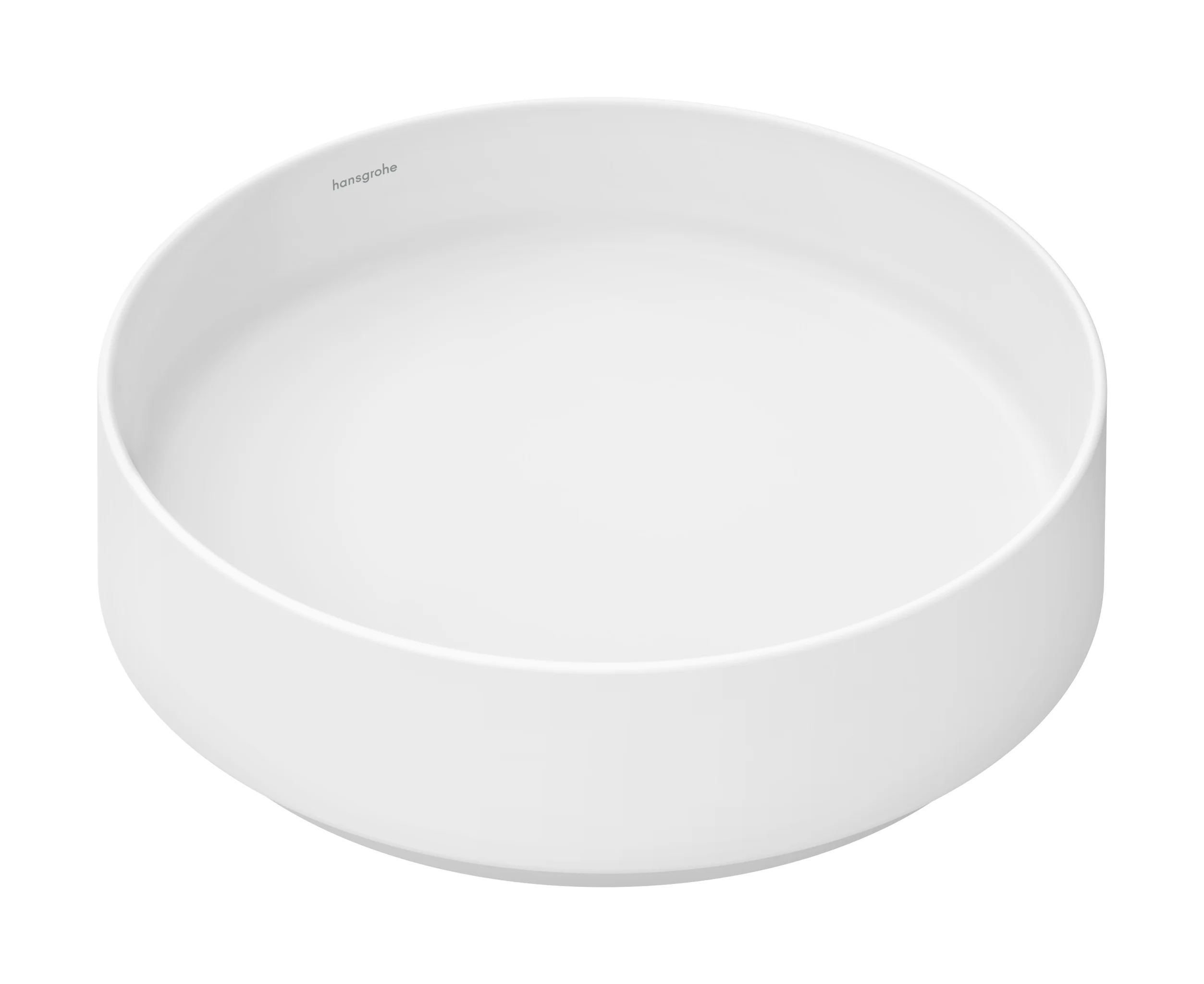 Hansgrohe Aufsatzwaschtisch Xuniva Evo S, matt, 400x400x120 mm, Beckeninnenhöhe 65 mm, ohne Hahnloch und Überlauf