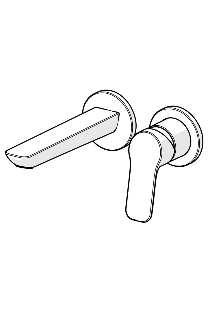 HansaBASIC Waschtischarmatur EHM FM-Set f. WT-Batt. HansaBASIC 5560 Ausladung 185 mm Chrom HansaBASIC Waschtischarmatur EHM FM-Set f. WT-Batt. HansaBASIC 5560 Ausladung 185 mm Chrom