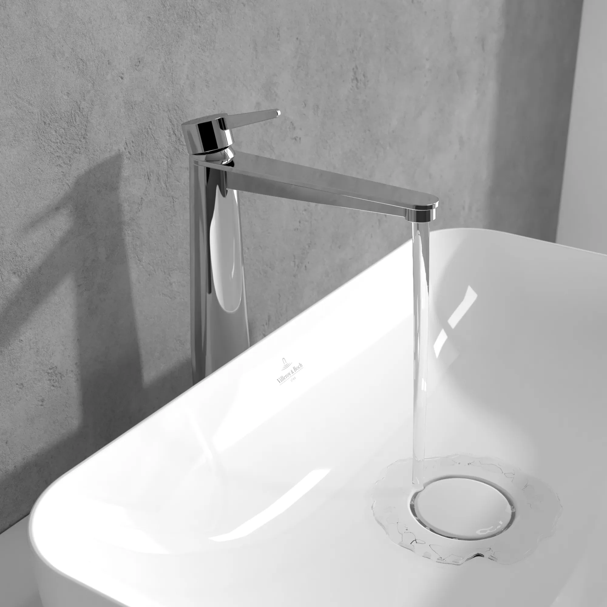 Villeroy & Boch Conum Einhebel-Waschtischarmatur erhöht TVW127005000, 49x278x215mm, Chrom Villeroy & Boch Conum Einhebel-Waschtischarmatur erhöht TVW127005000, 49x278x215mm, Chrom