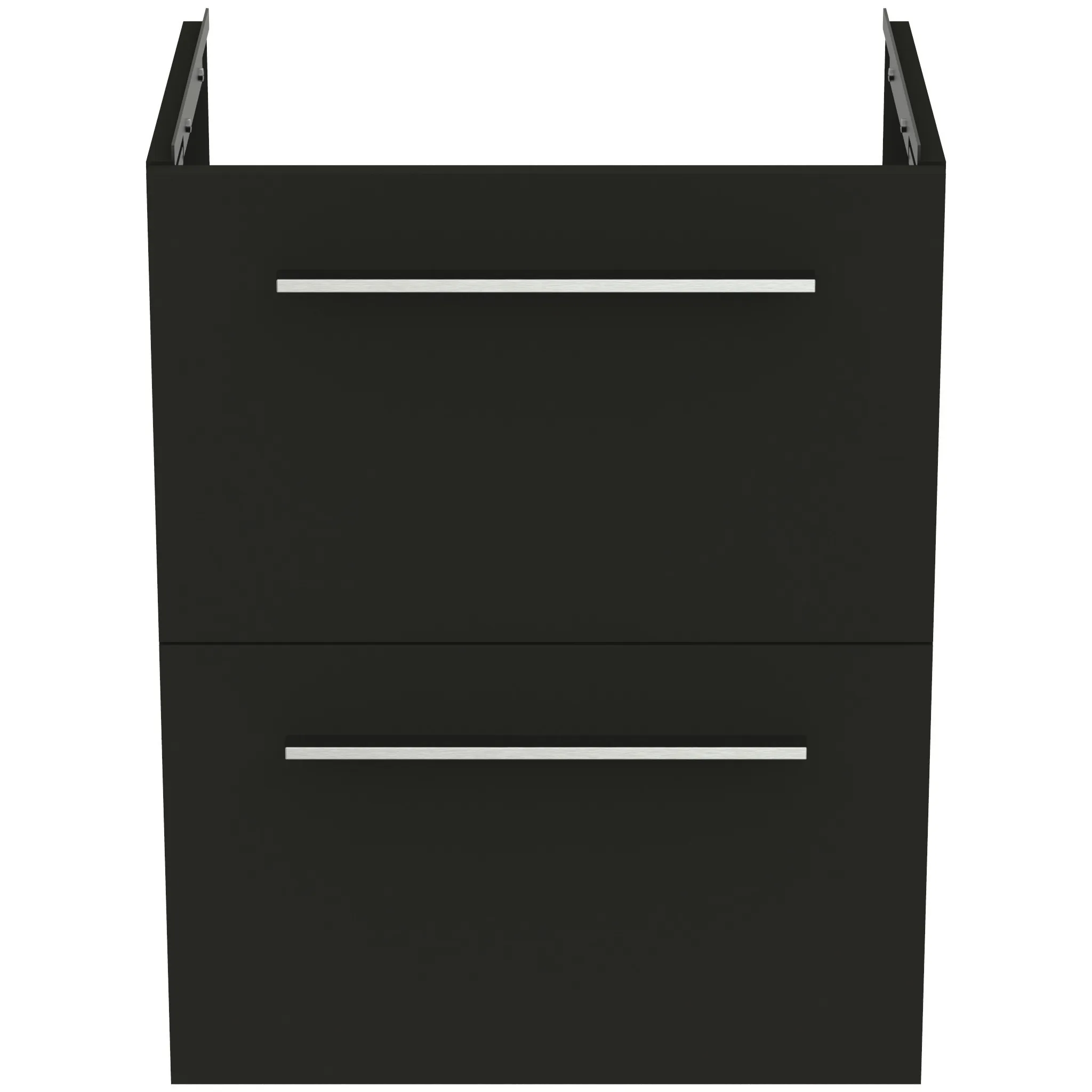 Ideal Standard Möbelwaschtischunterschrank i.life S 2 Auszüge 500x375x630mm Carbongrau matt
