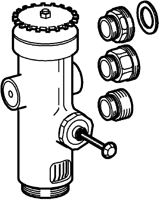 WC-Druckspüler 43996, Austauscharmatur für 677.00.200/677.03.200/680.00.200