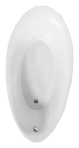 Villeroy & Boch Badewanne „Aveo“ oval 190 × 95 cm, Fußablauf in Weiß Alpin