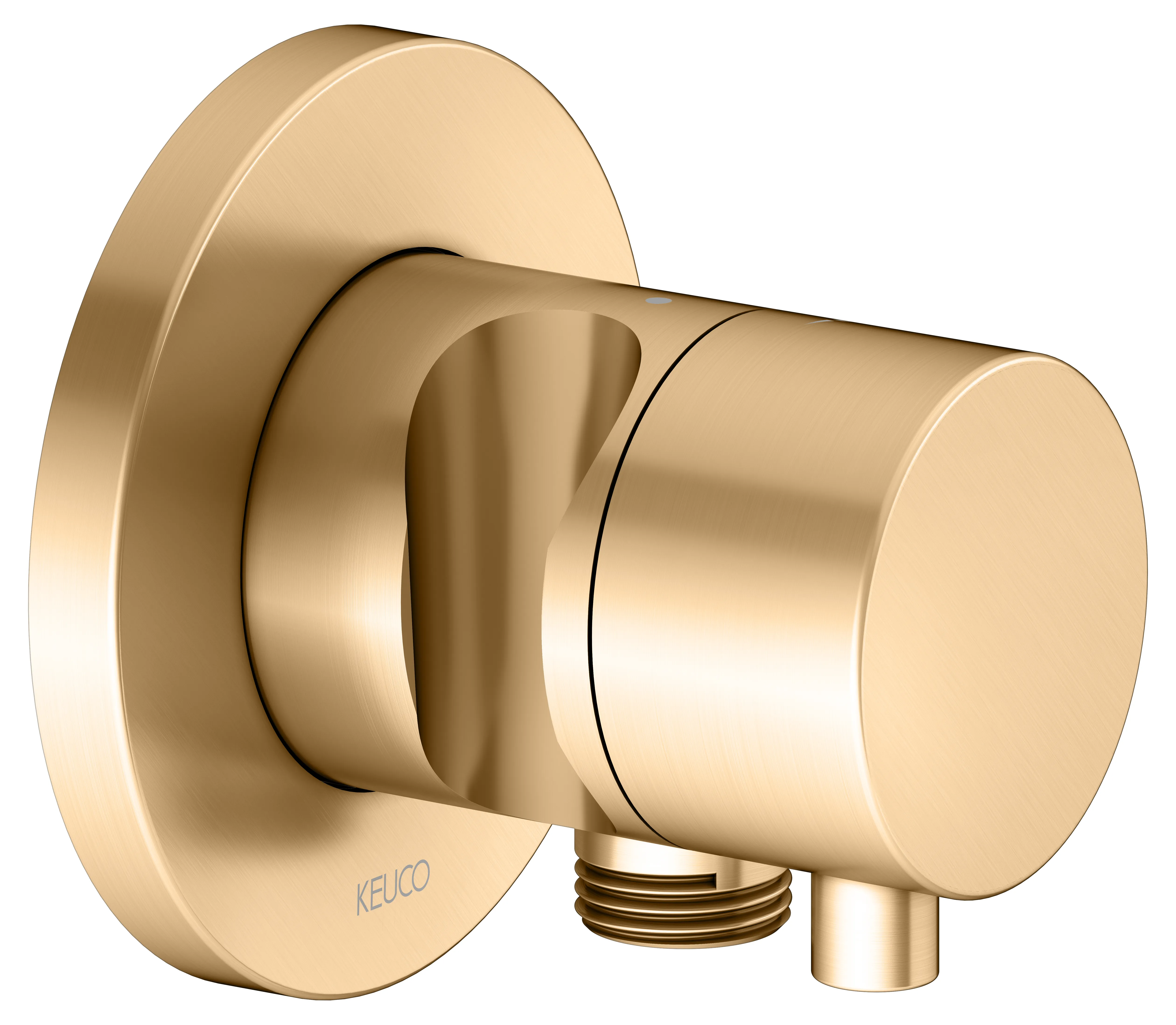 IXMO Absperrventil UP DN15 IXMO Comfort, rund Messing gebürstet IXMO Absperrventil UP DN15 IXMO Comfort, rund Messing gebürstet