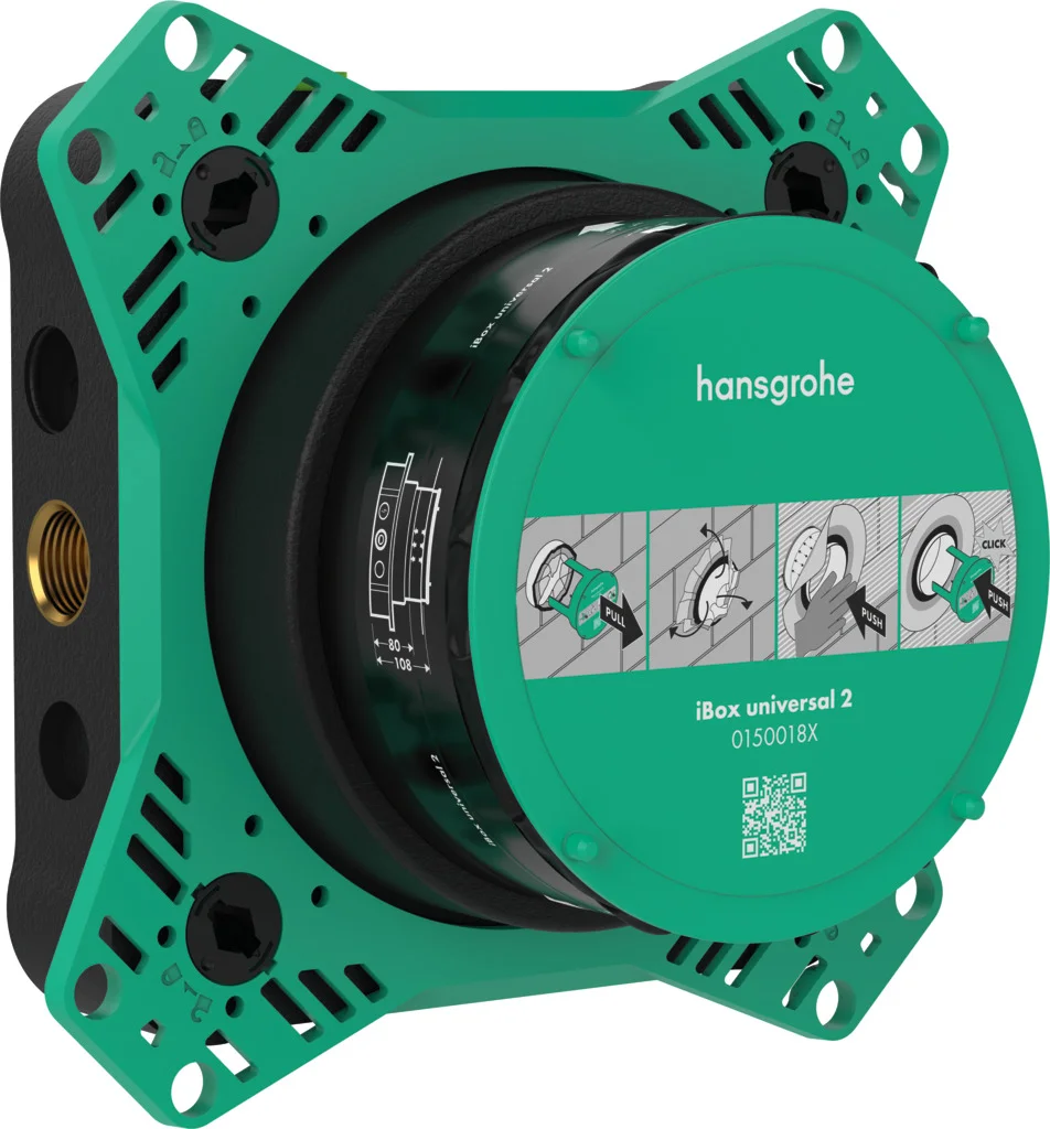 Hansgrohe iBox universal 2 Grundkörper - wärme- und schallisolierend, rotationssymmetrische Montage, einstellbarer Montagering in 5 mm Schritten, für alle neuen Brausen-, Wannen- und Thermostat-Fertigsets Unterputz (ShowerSelect Comfort, DuoTurn) Hansgrohe iBox universal 2 Grundkörper - wärme- und schallisolierend, rotationssymmetrische Montage, einstellbarer Montagering in 5 mm Schritten, für alle neuen Brausen-, Wannen- und Thermostat-Fertigsets Unterputz (ShowerSelect Comfort, DuoTurn)