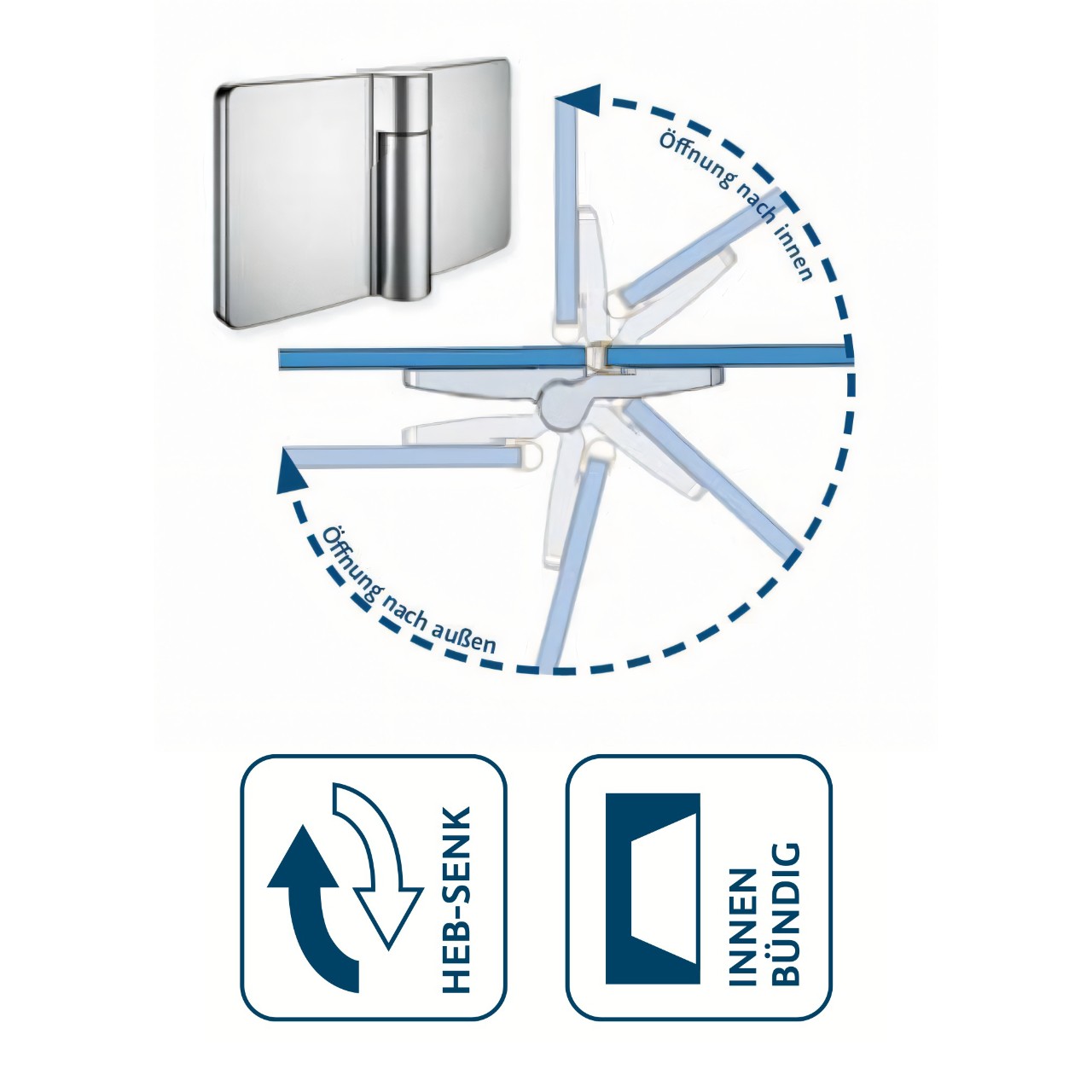 HSK rahmenlos Raumnische pendelbar 3-teilig links „Aperto Pur“ für Nische Glas Klar hell, Scharniere Chromoptik (Alu Hochglanz poliert), Sondergröße HSK rahmenlos Raumnische pendelbar 3-teilig links „Aperto Pur“ für Nische Glas Klar hell, Scharniere Chromoptik (Alu Hochglanz poliert), Sondergröße