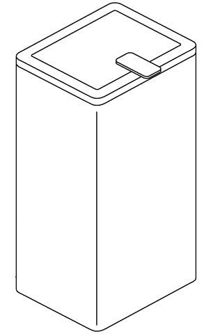 HEWI Hygieneabfallbehälter „Serie 805“ 15,1 cm