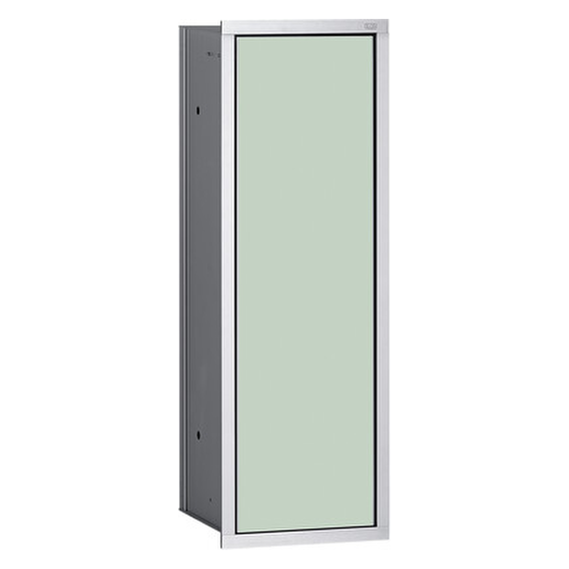 emco Toilettenbürstengarnitur-Modul „asis module 150“ 16,8 × 49,5 × 15,3 cm in chrom / optiwhite