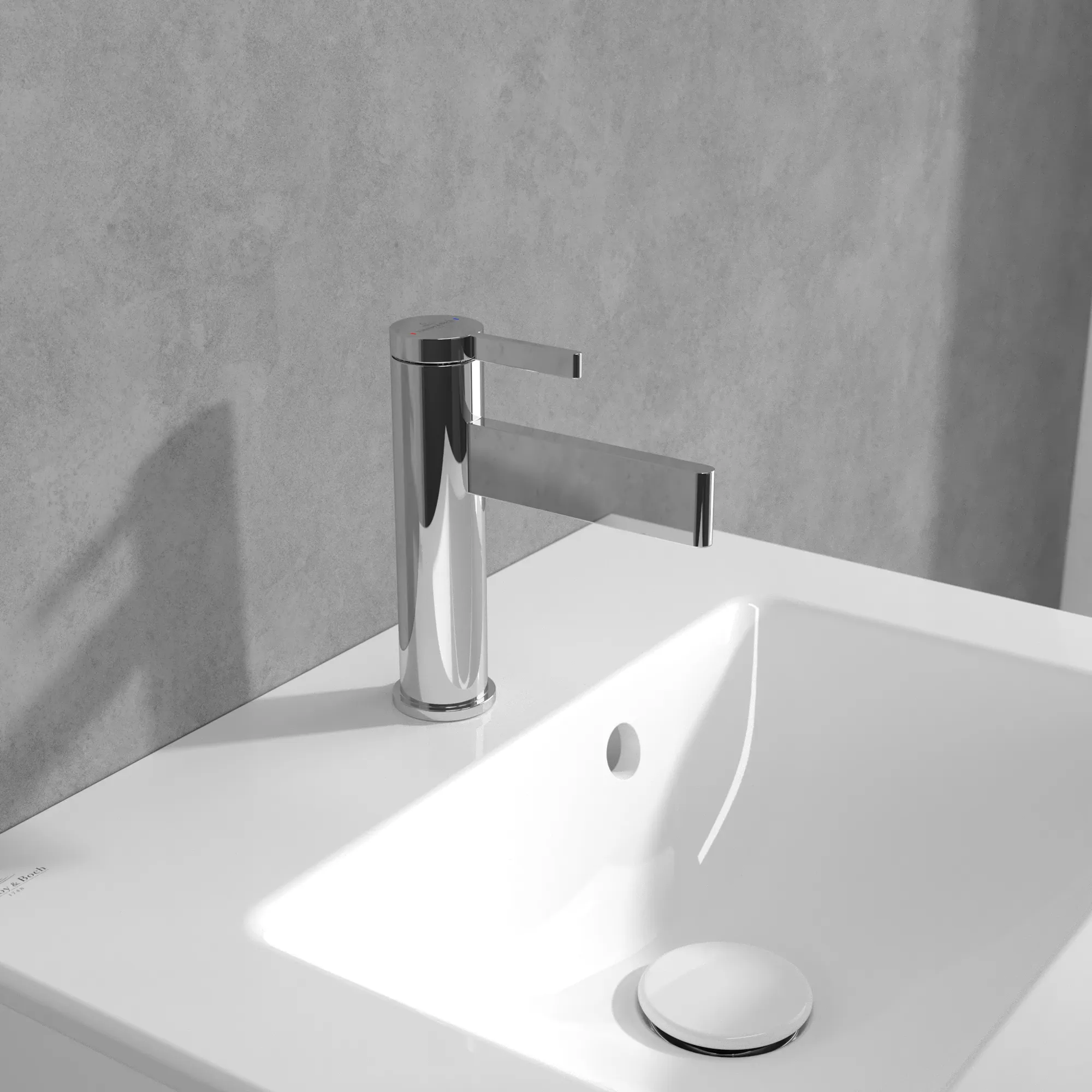 Einhand-Waschtischarmatur „Dawn“ 14,9 cm Ausladung 100 mm in Chrom Einhand-Waschtischarmatur „Dawn“ 14,9 cm Ausladung 100 mm in Chrom