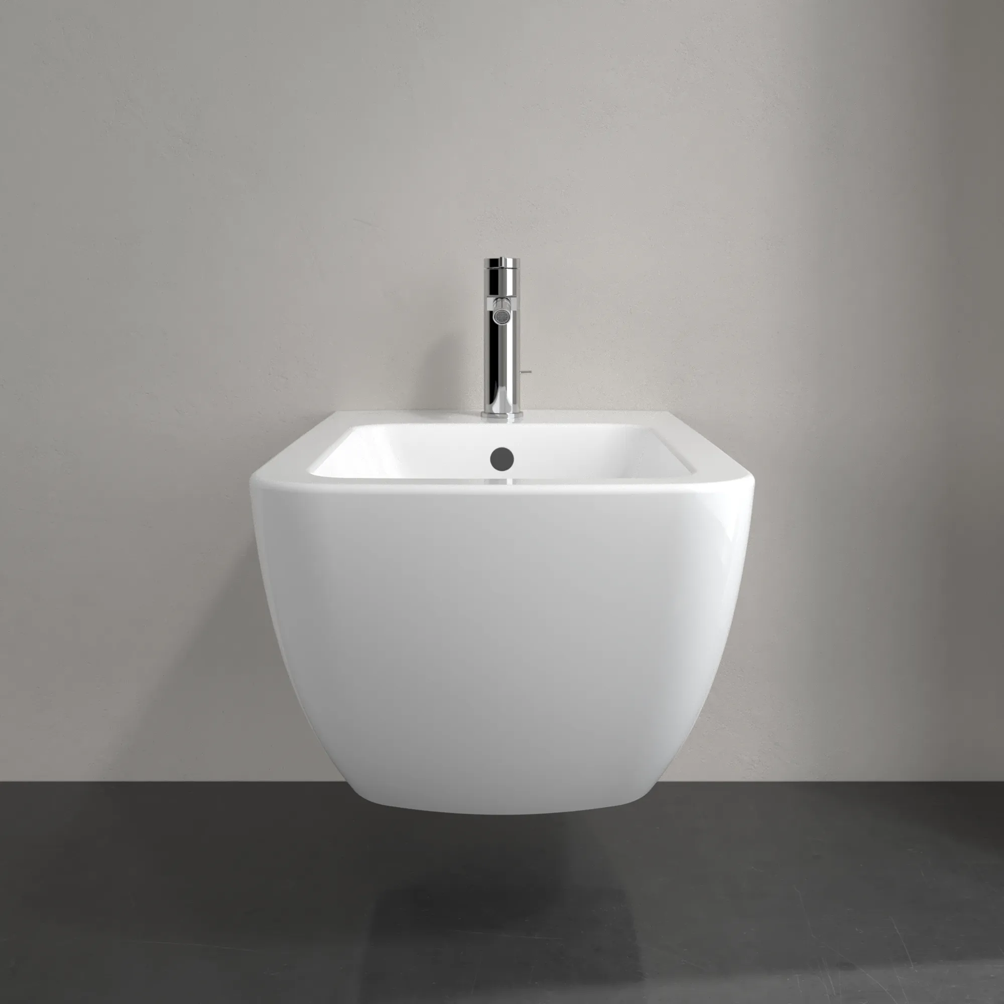 Villeroy & Boch Bidet „Venticello“ mit Überlauf, mit Hahnlochbohrung, Befestigung verdeckt, mit Hahnlochbohrung, Hahnlochposition mittig 375 × 560 × 285 mm in Weiß Alpin Villeroy & Boch Bidet „Venticello“ mit Überlauf, mit Hahnlochbohrung, Befestigung verdeckt, mit Hahnlochbohrung, Hahnlochposition mittig 375 × 560 × 285 mm in Weiß Alpin