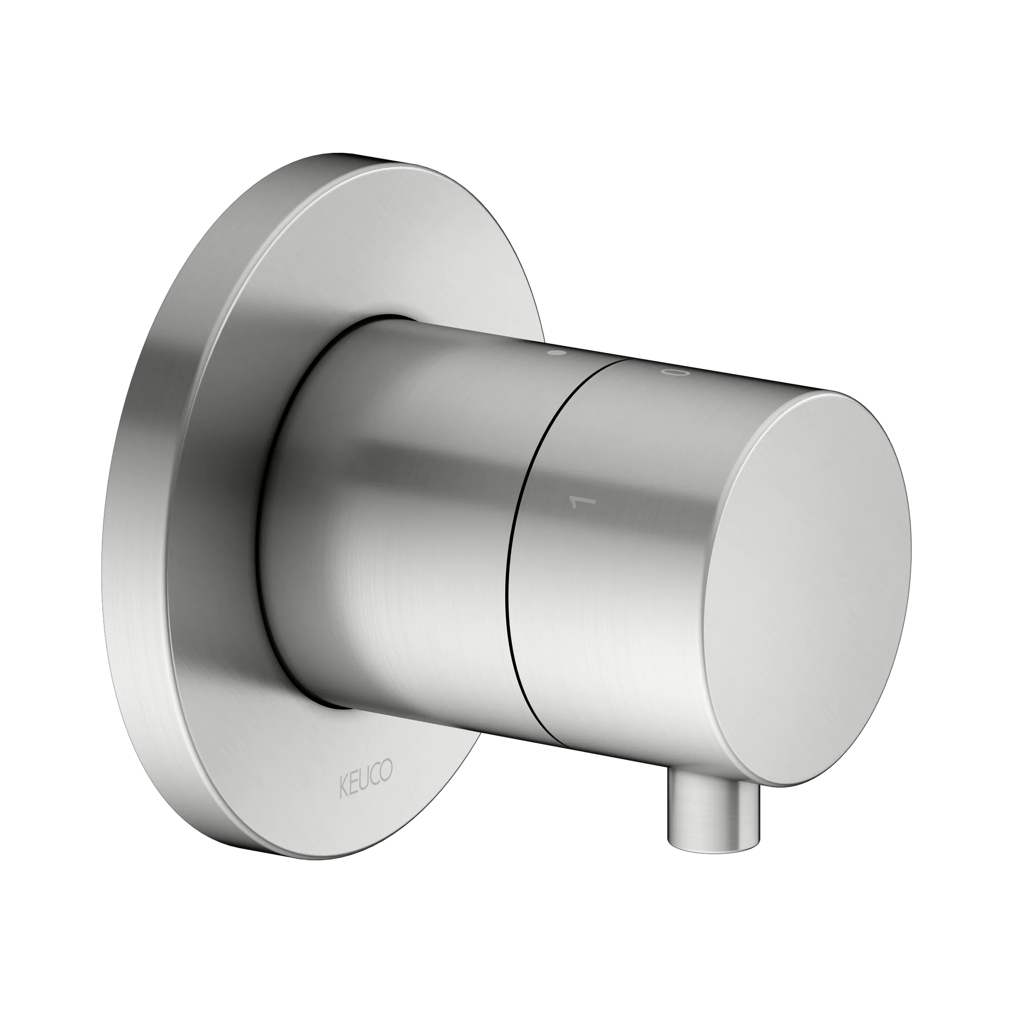 KEUCO IXMO Ab- und Umstellventil Unterputz für 3 Verbraucher IXMO Comfort, rund Edelstahl-finish