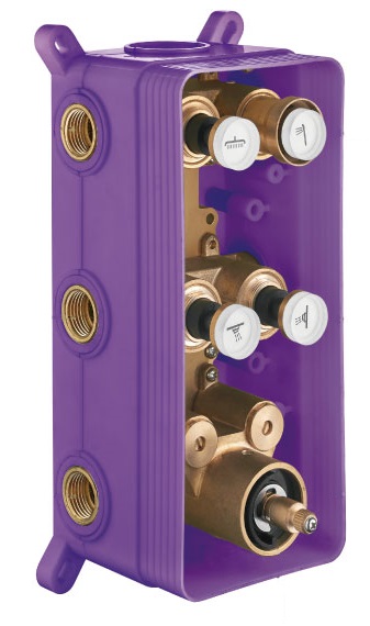 AqvaZone Einbaukörper „Easy Push Box“ 4 Abgänge AqvaZone Einbaukörper „Easy Push Box“ 4 Abgänge