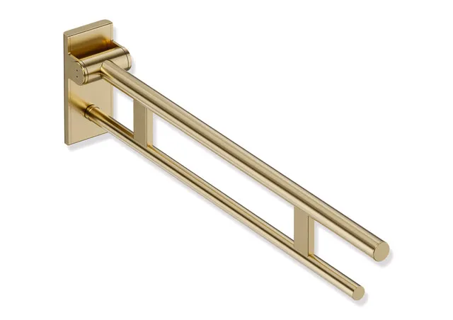 Stützklappgriff Duo, Design A des Systems 900, Edelstahl, PVD, Ausladung 850 mm, in Farbe CK (messing glänzend) Stützklappgriff Duo, Design A des Systems 900, Edelstahl, PVD, Ausladung 850 mm, in Farbe CK (messing glänzend)