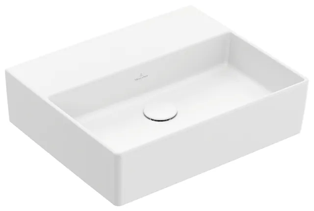 Villeroy & Boch Wandwaschtisch aus TitanCeram „Memento 2.0“ 500 × 420 × 140 mm, ohne Hahnlochbohrung in Stone White