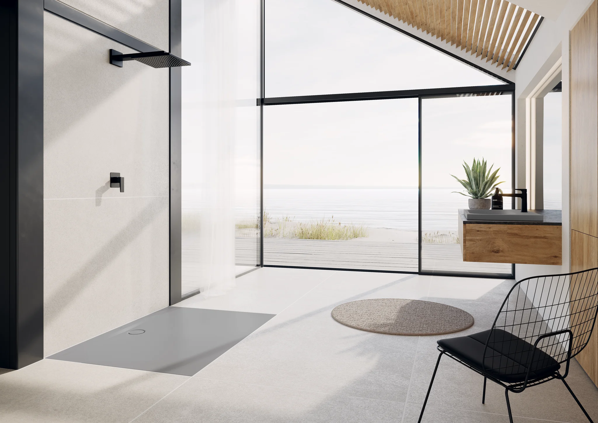 Kaldewei SUPERPLAN ZERO Duschfläche, alpinweiß, 900 x 1200 mm, 20 mm tief, bodeneben, Secure Plus Antislip