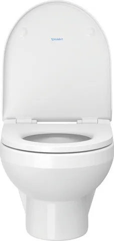 Duravit Wand-Tiefspül-WC Compact inkl. WC-Sitz „No.1“ 36,5 × 48 × 40 cm in Weiß Hochglanz, Befestigung sichtbar, ohne Spülrand Duravit Wand-Tiefspül-WC Compact inkl. WC-Sitz „No.1“ 36,5 × 48 × 40 cm in Weiß Hochglanz, Befestigung sichtbar, ohne Spülrand
