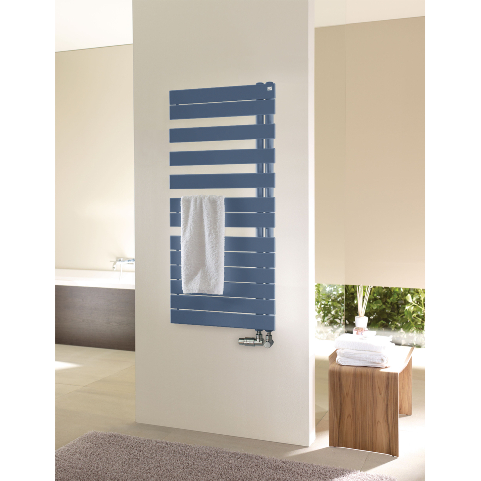 Zehnder Design-Heizkörper Roda Spa Asym links ROFL-080-055 805x65x550 RAL 9016