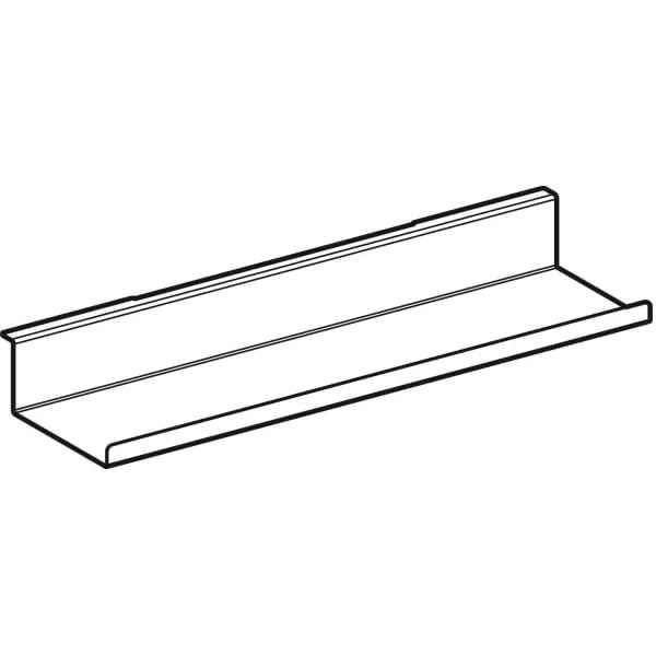 Wandablage: 45x5.5x13cm, weiß / pulverbeschichtet matt Wandablage: 45x5.5x13cm, weiß / pulverbeschichtet matt