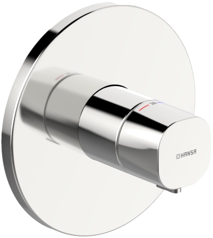 Fertigmontageset für Brausebatterie LIVING 8866 Rosette rund Chrom