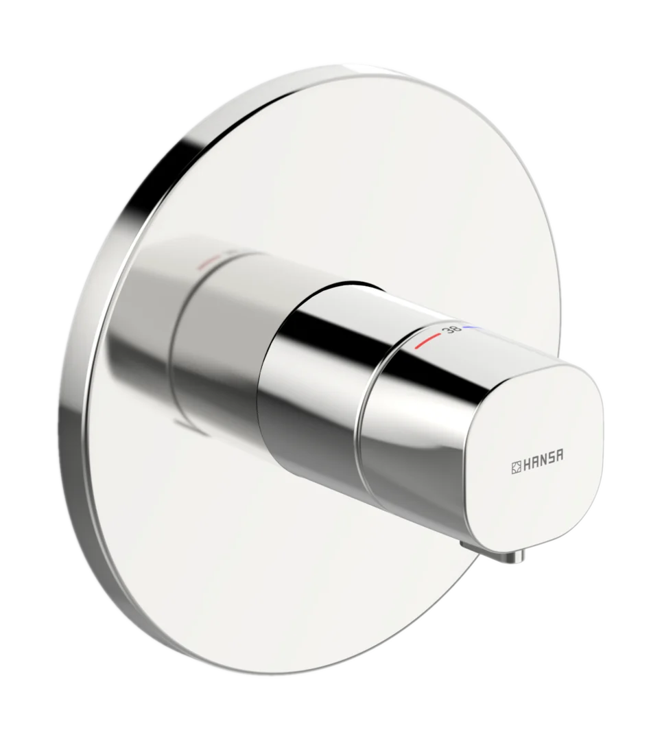 HansaLIVING Duscharmatur Thermostat Fertigsets 8866 Rosette rund Chrom HansaLIVING Duscharmatur Thermostat Fertigsets 8866 Rosette rund Chrom