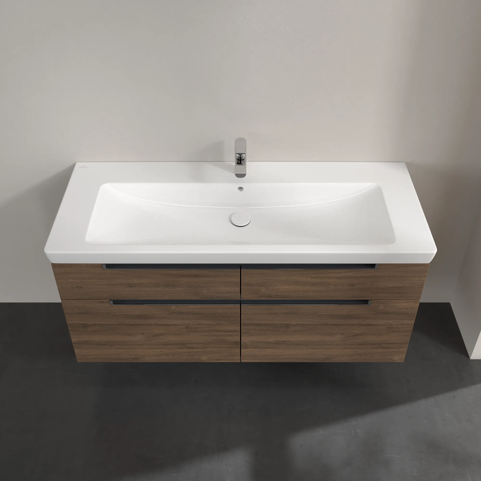 Villeroy & Boch Waschtischunterschrank „Subway 2.0“ 128,7 × 59 × 44,9 × 44,9 cm Arizona Oak, mittig, ohne Beleuchtung Villeroy & Boch Waschtischunterschrank „Subway 2.0“ 128,7 × 59 × 44,9 × 44,9 cm Arizona Oak, mittig, ohne Beleuchtung