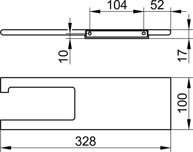 Edition 400 11573170000 Toilettenpapierhalter mit Abdeckung rund/eckig silber-eloxiert