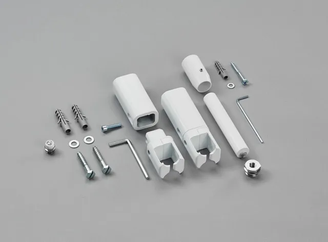 Raumteiler-Montageset für „Universal“ in weiß Raumteiler-Montageset für „Universal“ in weiß