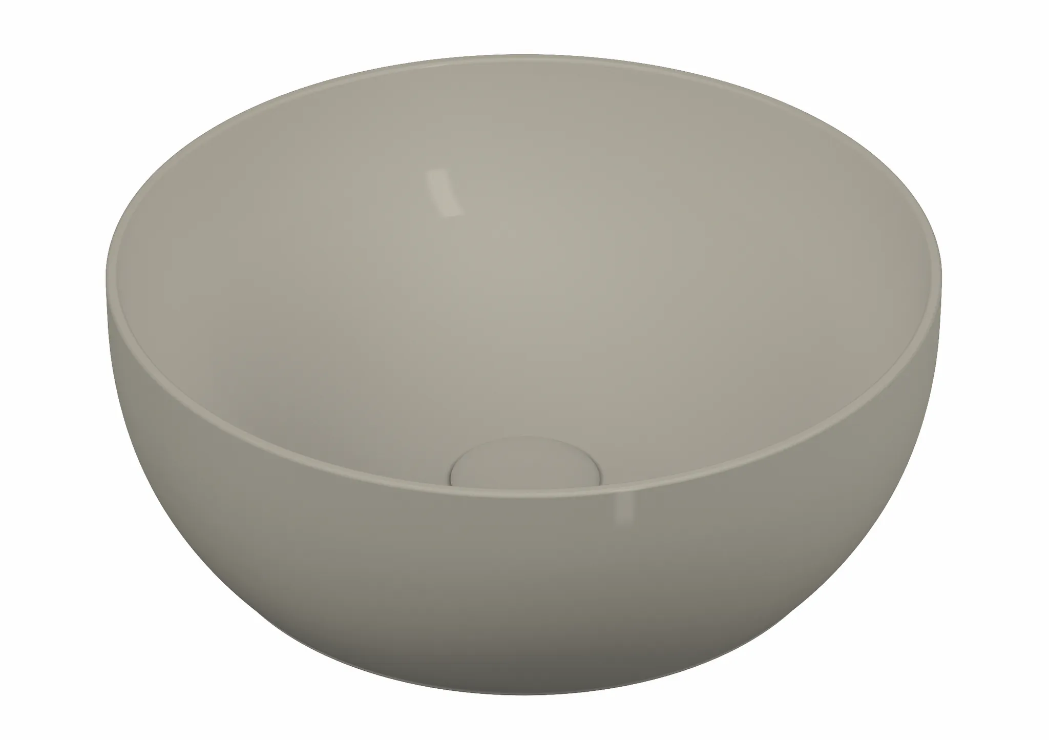 VitrA Outline Aufsatzschale rund d: 40 cm CERAFINE Sanitärkeramik Taupe Matt VitrA Outline Aufsatzschale rund d: 40 cm CERAFINE Sanitärkeramik Taupe Matt