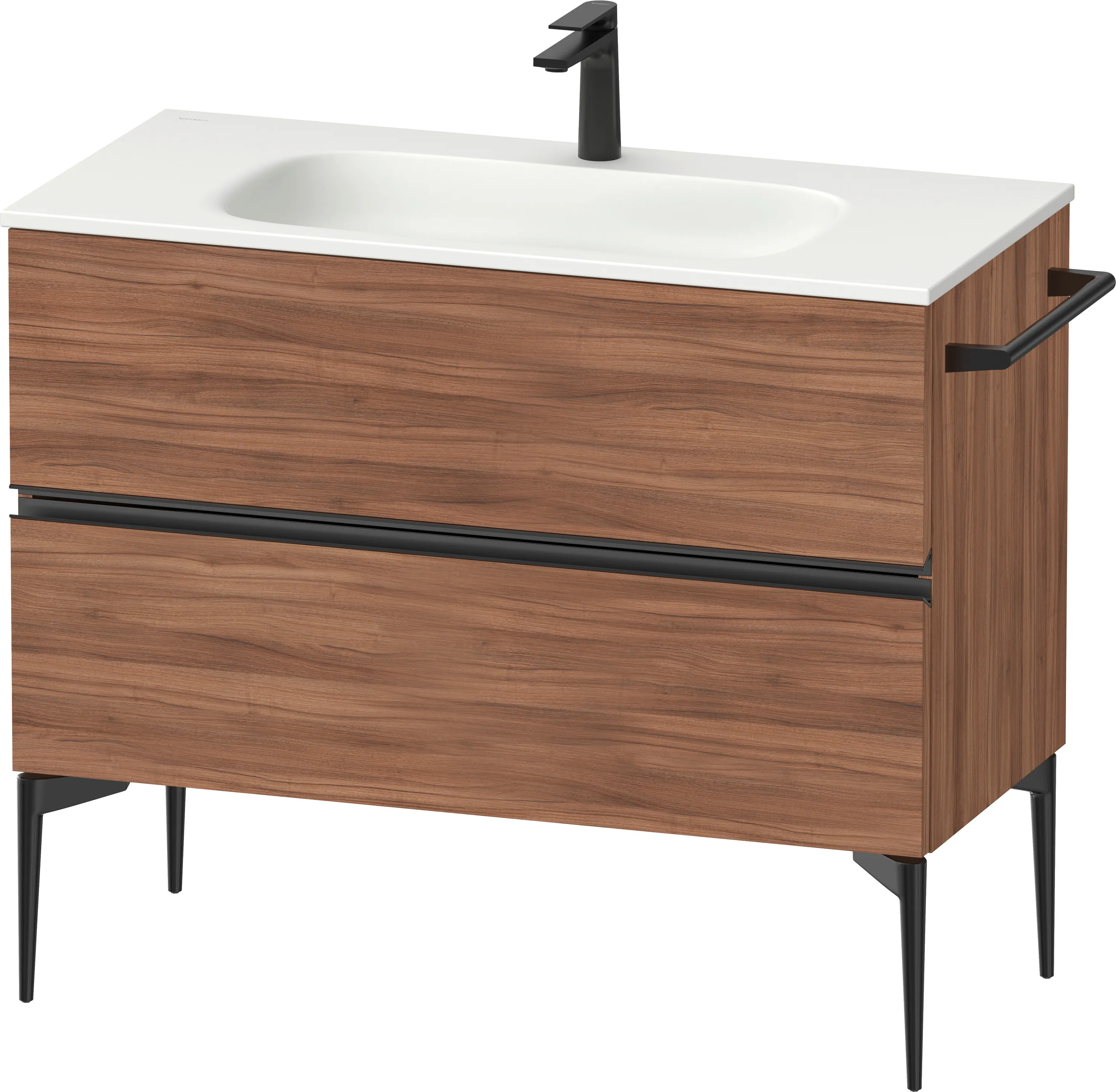 Duravit Waschtischunterschrank „Sivida“ 101 × 59,2 × 47,7 cm Nussbaum Natur