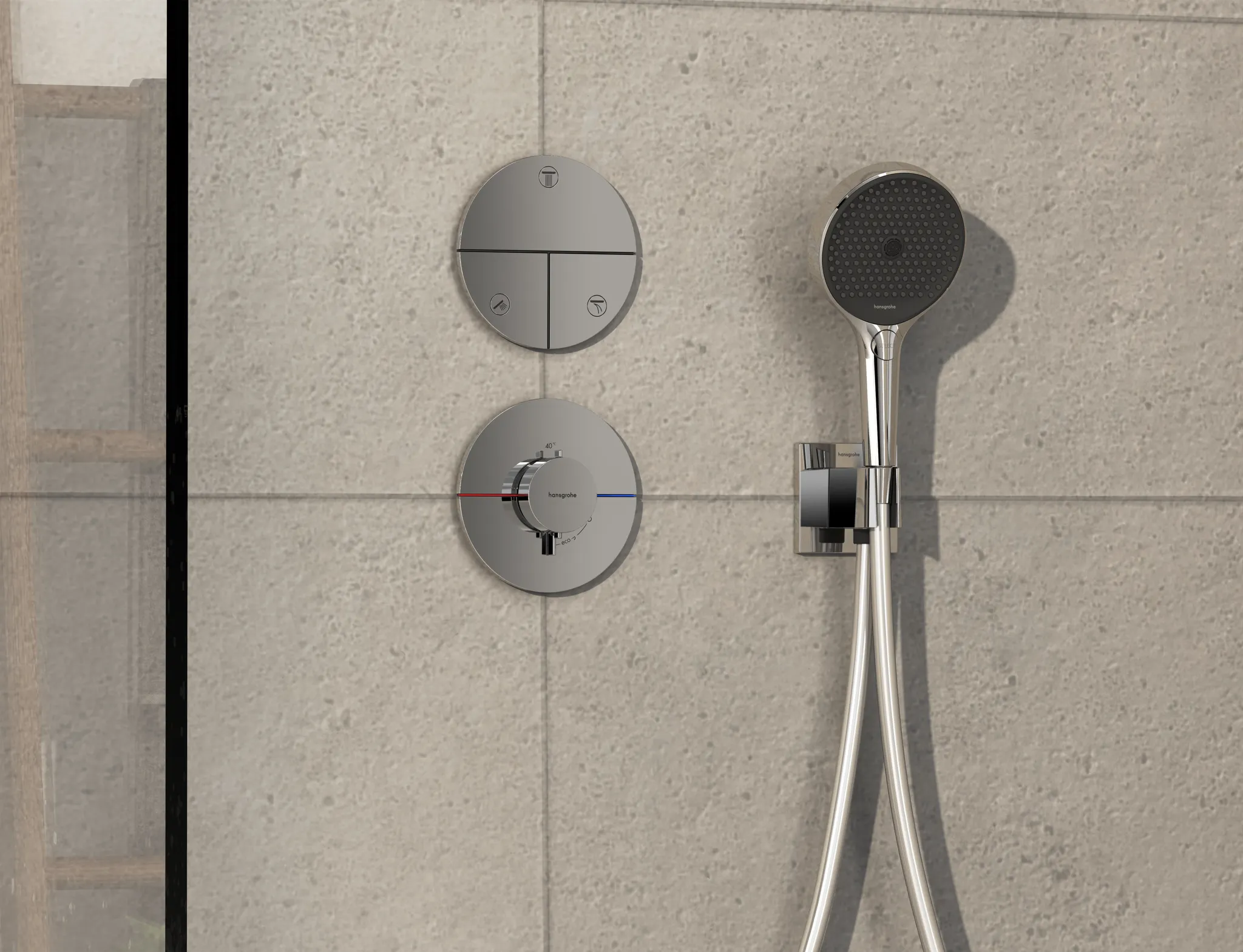ShowerSelect Comfort S Ventil Unterputz für 3 Verbraucher Chrom ShowerSelect Comfort S Ventil Unterputz für 3 Verbraucher Chrom