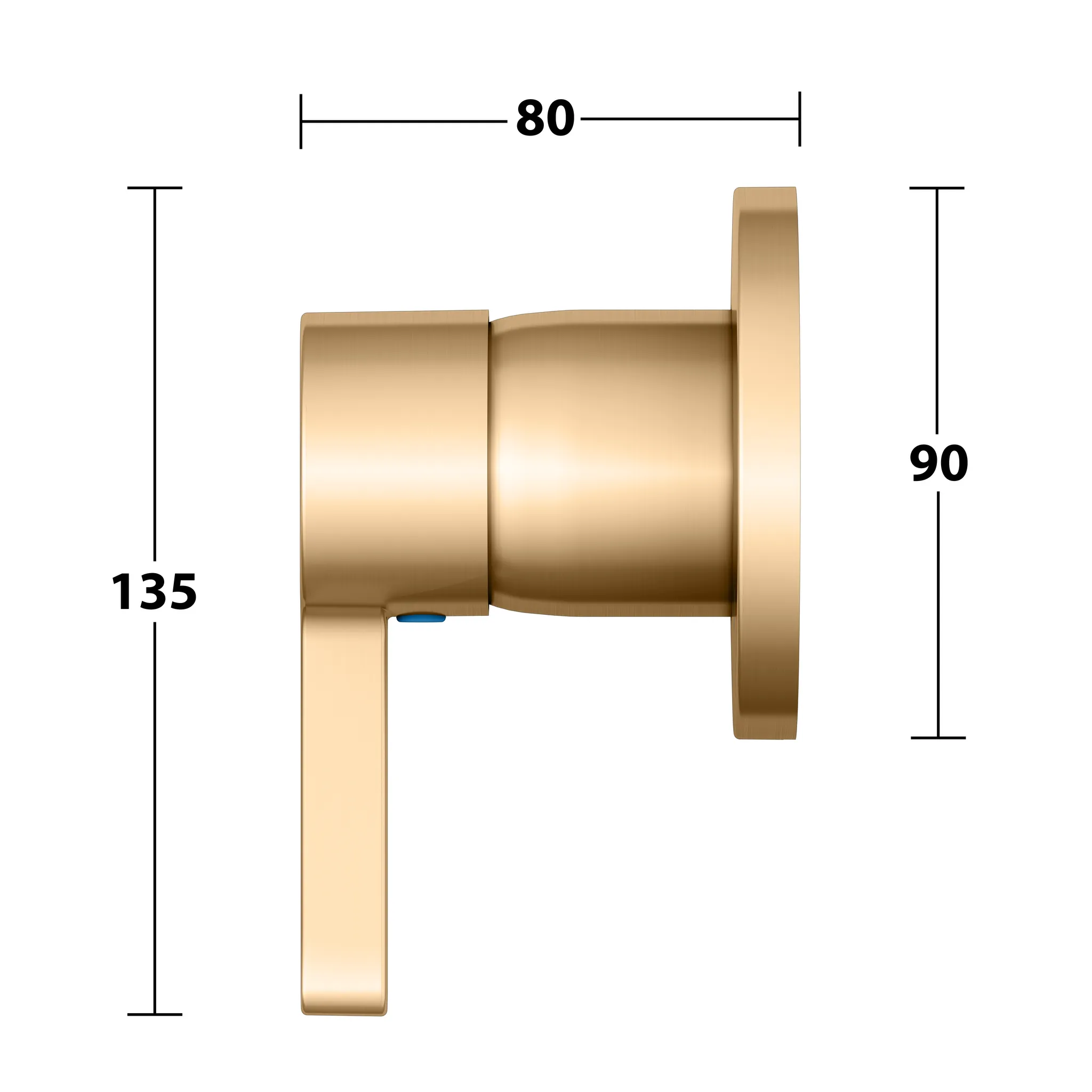 Edition 400 Einhebelmischer UP Messing gebürstet Edition 400 Einhebelmischer UP Messing gebürstet