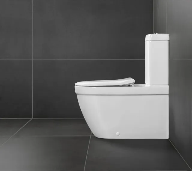 Stand-Tiefspül-WC DirectFlush „Architectura“ 37 × 40 × 54 cm, ohne Spülrand, Abgang waagerecht