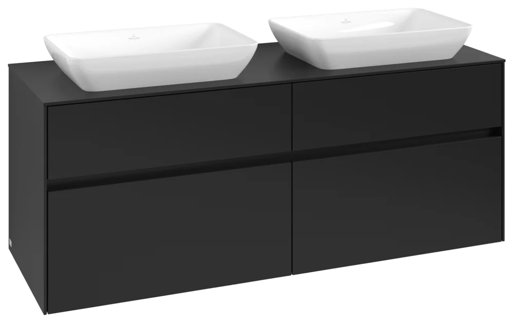 Villeroy & Boch Collaro Waschbeckenunterschrank C11900, 1400 x 548 x 500 mm, Volcano Black Villeroy & Boch Collaro Waschbeckenunterschrank C11900, 1400 x 548 x 500 mm, Volcano Black