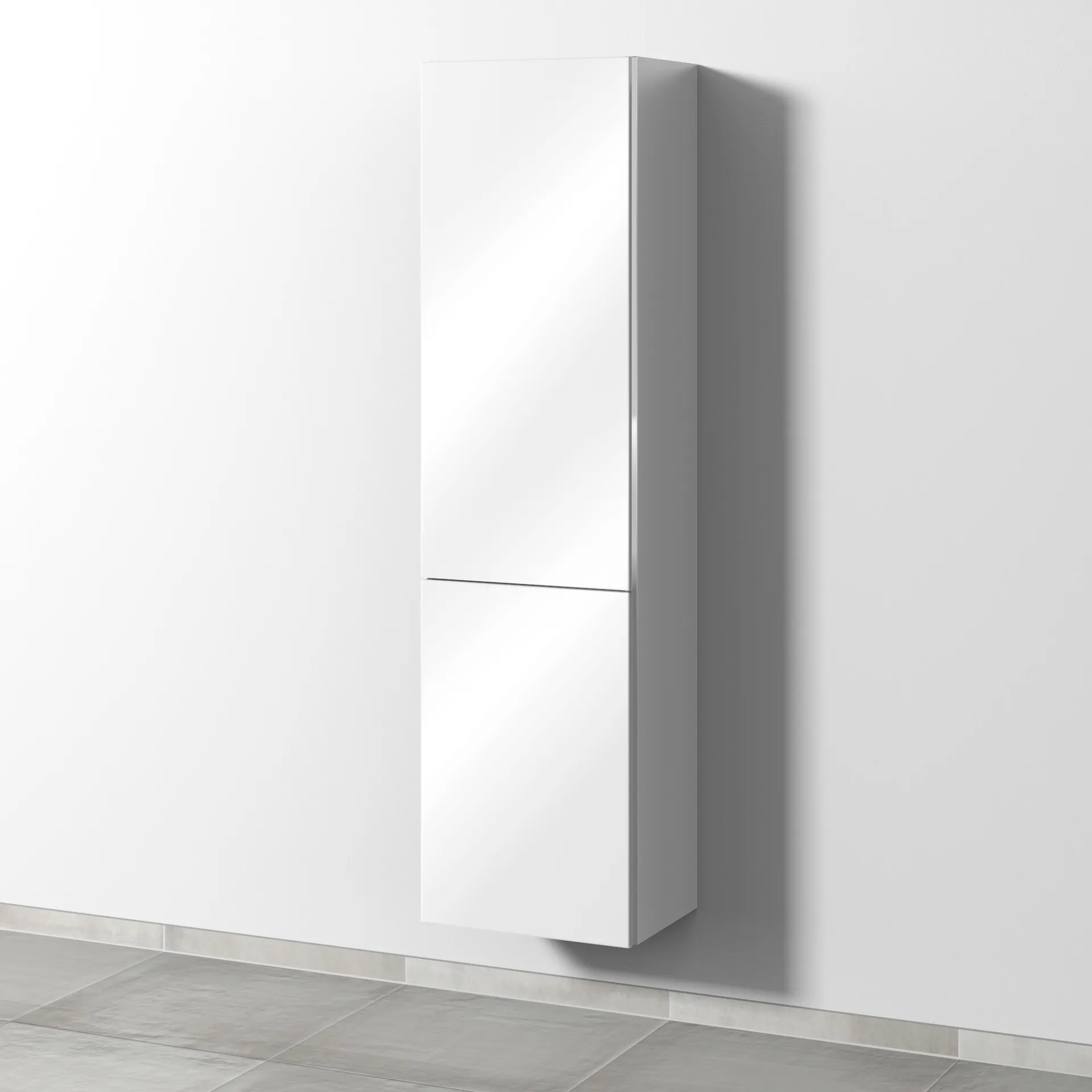 Sanipa Stauraumschrank „3way“ 450 × 1700 × 345 mm Anschlag links, in Weiß (glanz), Anschlag links