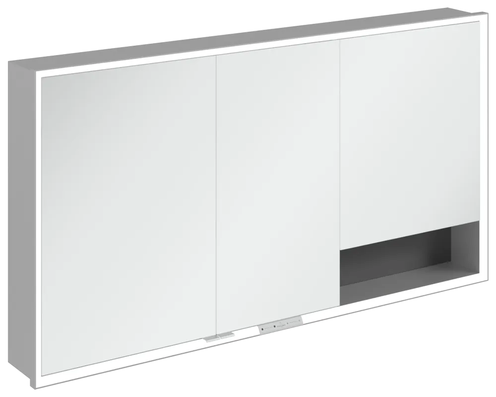 Villeroy & Boch Einbau-Spiegelschrank „My View+“ 1400 × 750 × 168 mm in Graphite