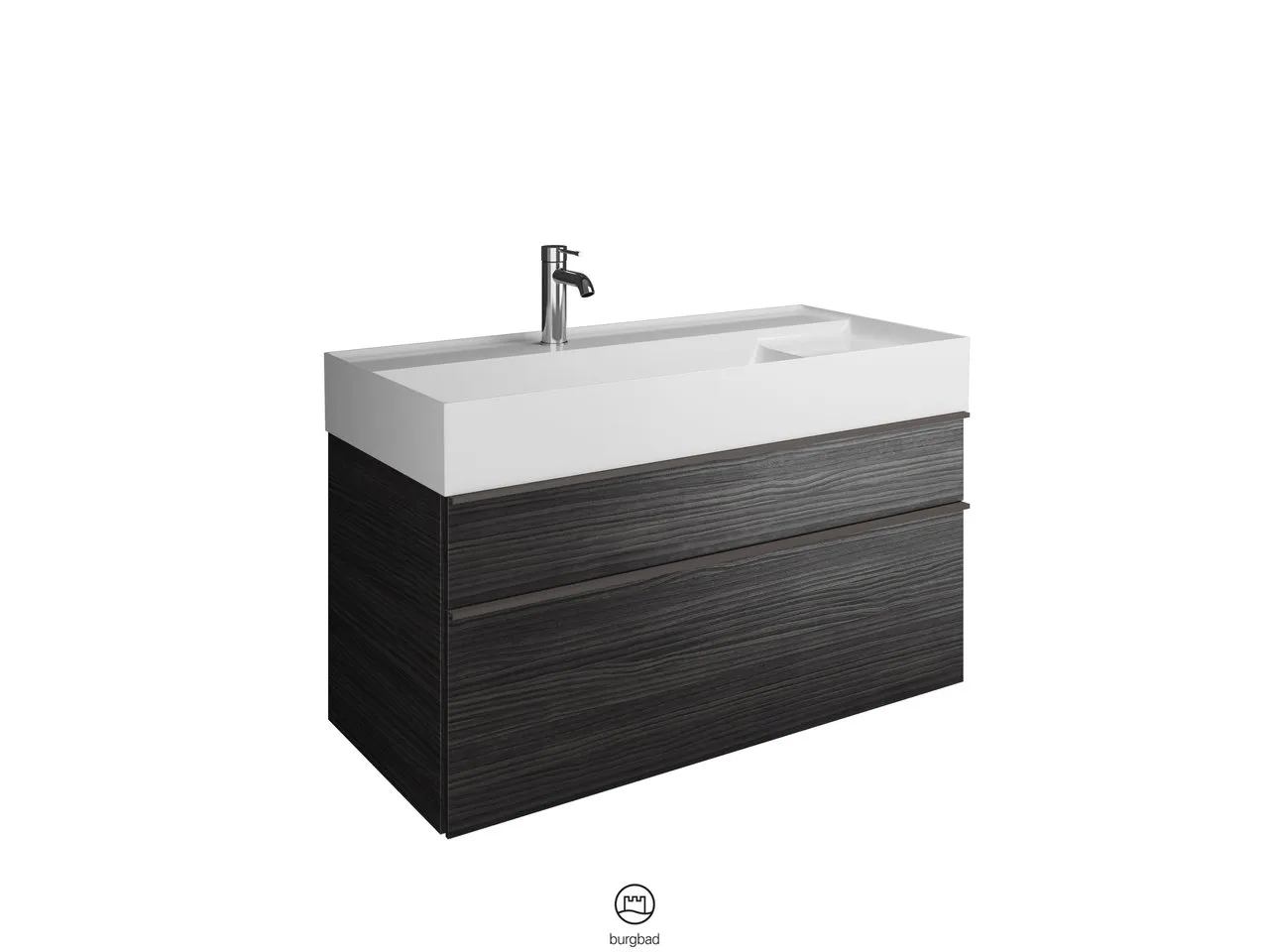 burgbad Yumo PG1 Mi-Waschtisch inkl. WTU, Mineralguss, 470x1015x610mm burgbad Yumo PG1 Mi-Waschtisch inkl. WTU, Mineralguss, 470x1015x610mm