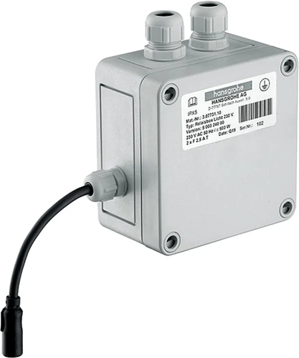 Hansgrohe RainBrain Lichtansteuerungsset – Spannungsversorgung 230V/50 Hz, max. Anschlussleistung 500W