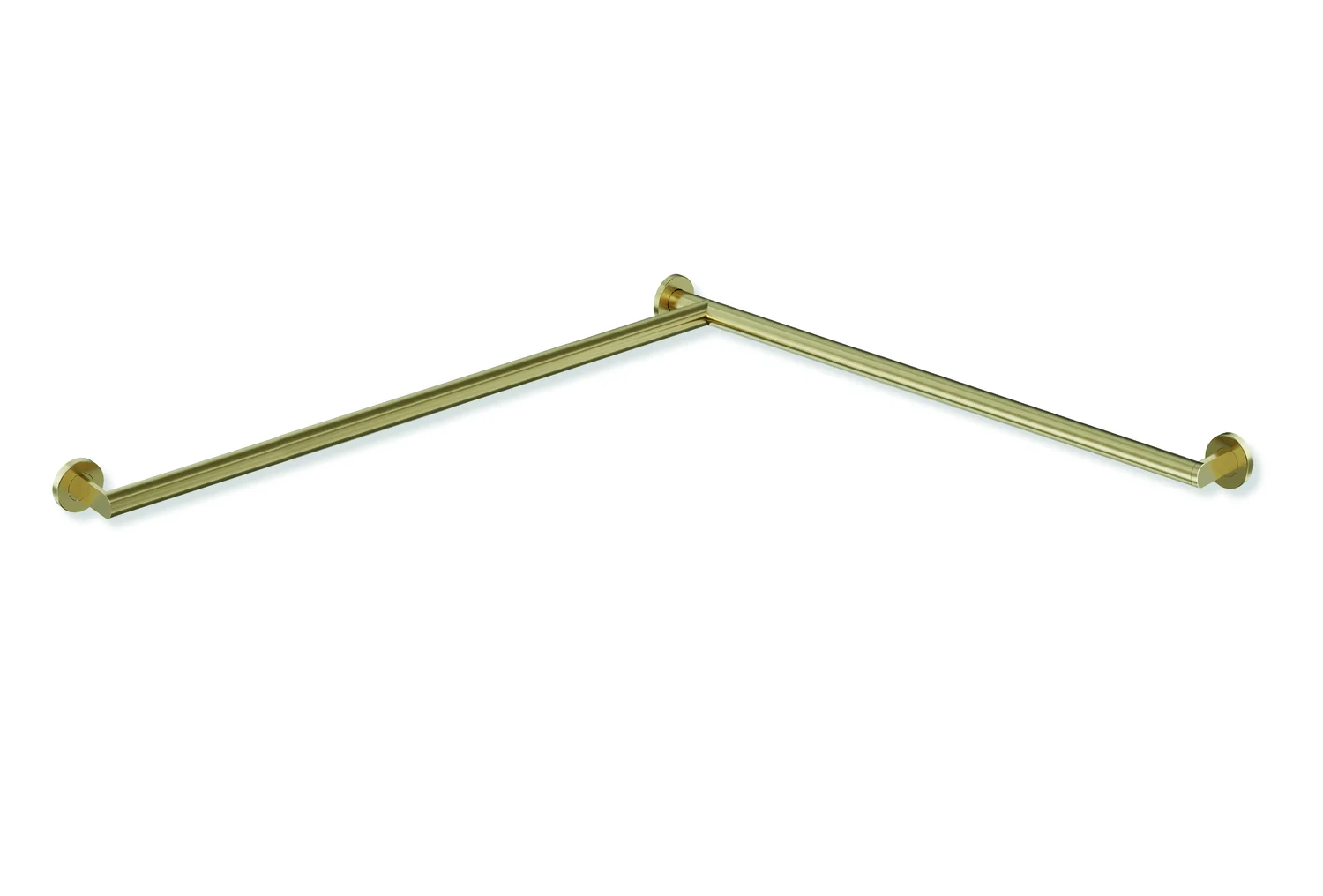 HEWI System 900 Duschhandlauf, Edelstahl, PVD beschichtet, links, 947mm, Messing gebürstet