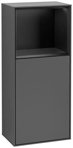 Villeroy & Boch Seitenschrank „Finion“ 41,8 × 93,6 cm 1 Tür, Anschlag links, mit Regalelement-Beleuchtung Anschlag links Villeroy & Boch Seitenschrank „Finion“ 41,8 × 93,6 cm 1 Tür, Anschlag links, mit Regalelement-Beleuchtung Anschlag links
