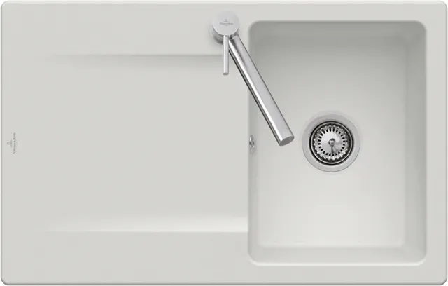 Villeroy & Boch Einbau-Küchenspülbecken „Siluet“ 45 800 × 510 × 220 mm in Almond Villeroy & Boch Einbau-Küchenspülbecken „Siluet“ 45 800 × 510 × 220 mm in Almond