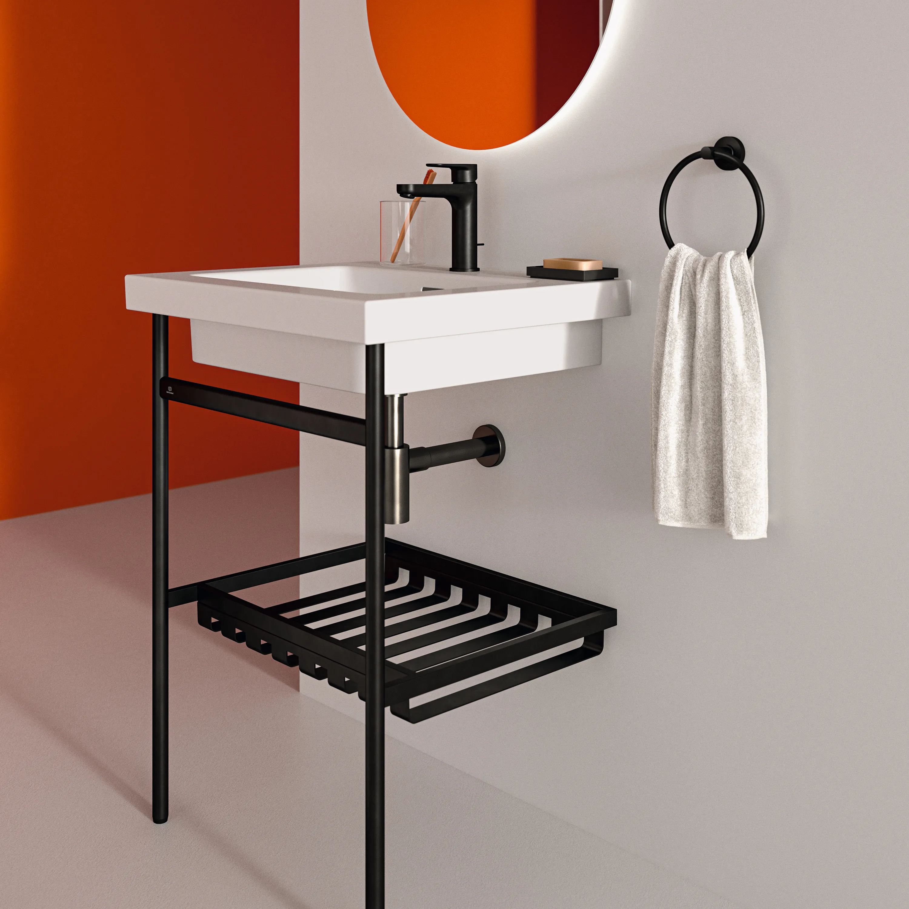 Ideal Standard Möbelwaschtisch Extra 1 Hahnloch mit Überlauf Weiß 610x510x150mm Ideal Standard Möbelwaschtisch Extra 1 Hahnloch mit Überlauf Weiß 610x510x150mm